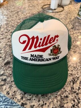 Miller 'Made The American Way' Green Trucker Hat